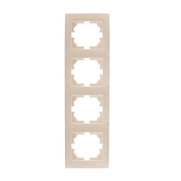 Lezard  Rain Крем Рамка 4-ая с бок вст. вертик. СП 703-0303-154