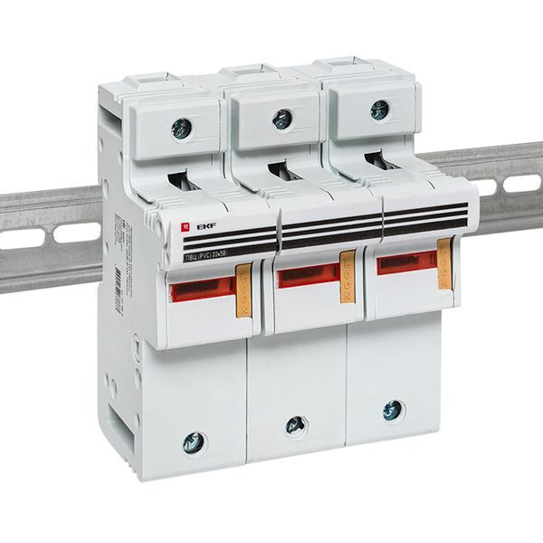 Предохранитель-разъединитель для ПВЦ 22x58 3P (с индикацией) EKF