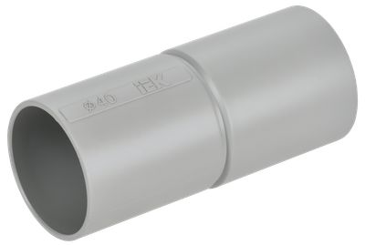 ELASTA Муфта труба-труба GI40G серая IEK