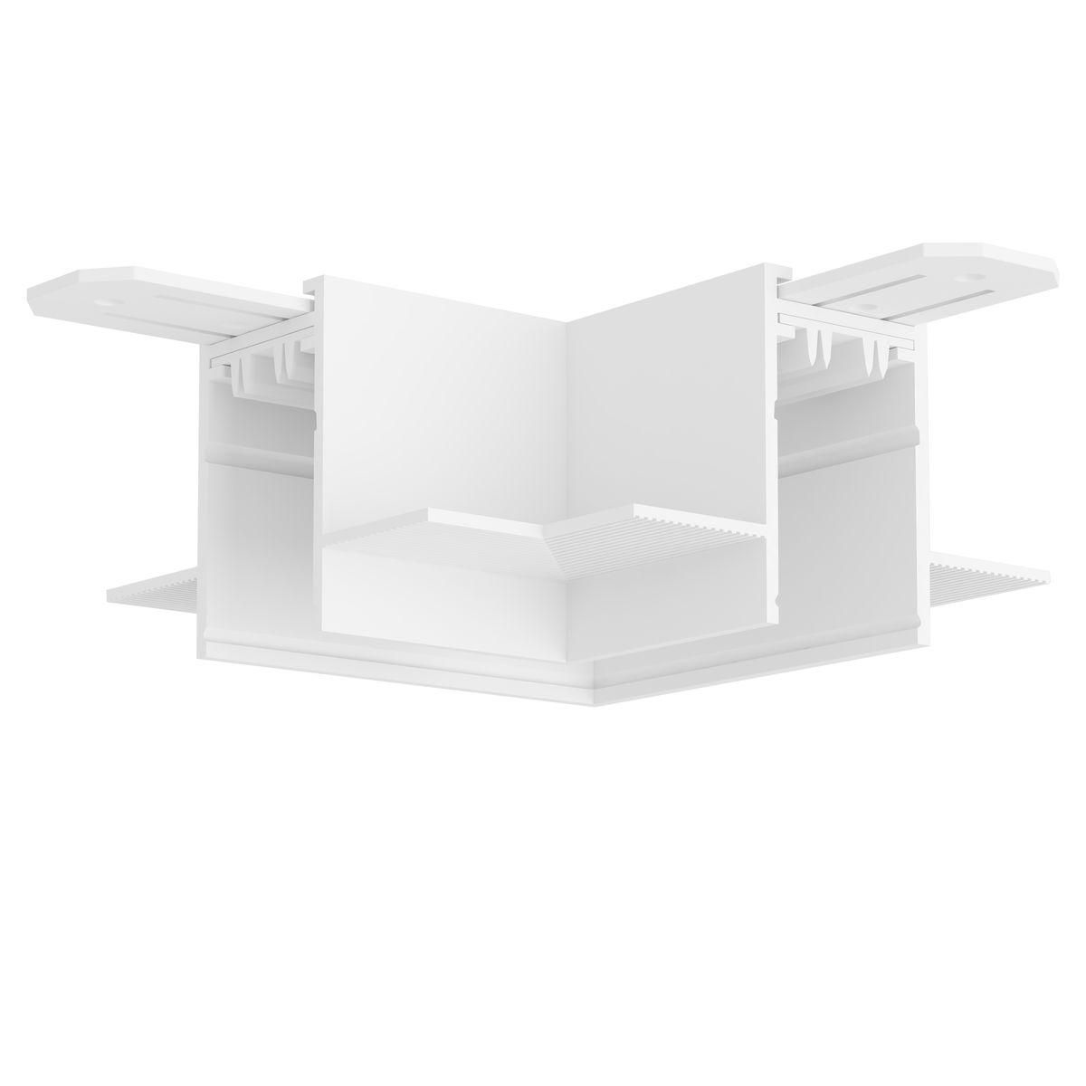 Коннектор L-образный потолок-потолок Denkirs Smart Hide TR2112-WH