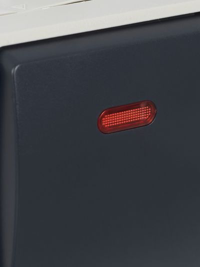 FORS Выключатель 1-клавишный проходной с индикацией для открытой установки 10А IP54 ВС20-1-1-ФСр серый IEK