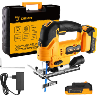 Лобзик аккумуляторный DEKO DKJS20V Max в кейсе, 20В, 2x3.0Ач 085-1329