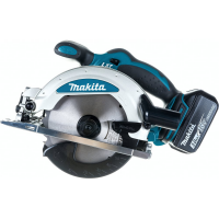 Пила дисковая аккумуляторная 18В, 165мм, рез 57мм, подсветка, кейс (1х3Ач)