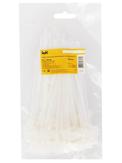 Хомут с площадкой ХП1 3,0х150 (100шт/упак) IEK