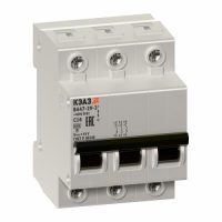 Выкл. автомат.  3П  16А  хар-ка D  4,5кА ВА47-29-3D16-УХЛ3-КЭАЗ 253128