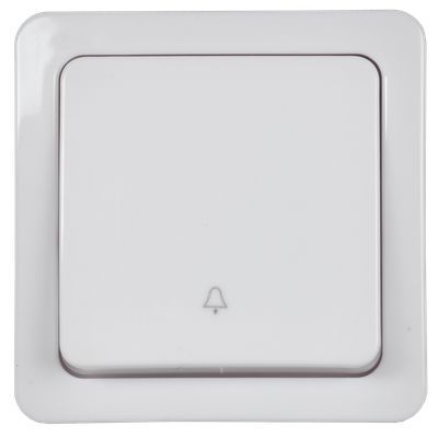 Выключатель 1-клавишный для открытой установки кнопочный ВСк20-1-0-ГПБ IP54 ГЕРМЕС PLUS (цвет клавиши: белый) IEK