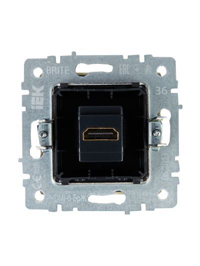 BRITE Розетка HDMI РHDMI-0-БрЖ жемчуг IEK