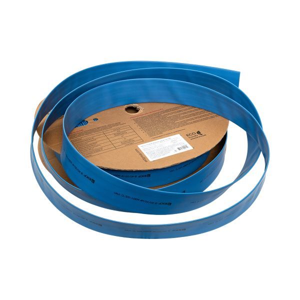 Термоусаживаемая трубка ТУТ нг 40/20 синяя рулон EKF PROxima