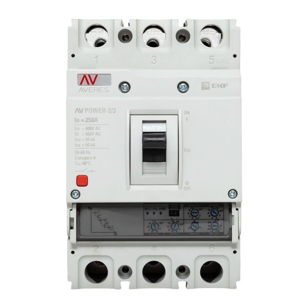 Выкл. Автом.  3П   250А  50кА  AV POWER-2/3 250А силовой  ETU2.0  EKF