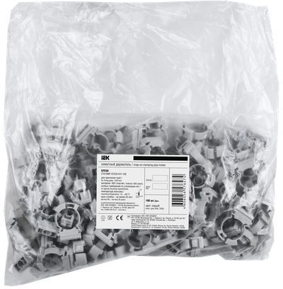 ELASTA Хомутный держатель CFC20 серый IEK