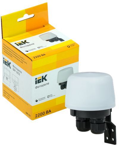 Фотореле ФР-603 2200ВА IP66 белый IEK