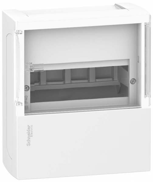 Бокс ЩРН-П-08 IP40 прозр. дверца (IK07,63А,2клеммы) RESI9 MP(MINI PRAGMA) MIP12108S