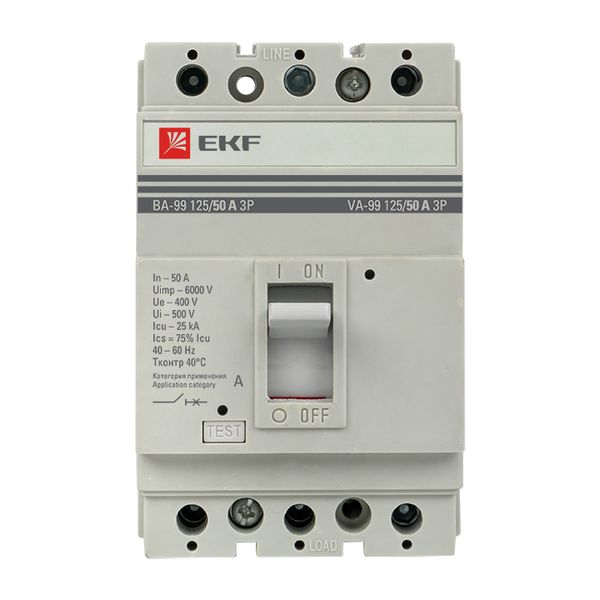 Выкл. Автом.  3П    50А  25кА  ВА99 125/50А  EKF  PROxima
