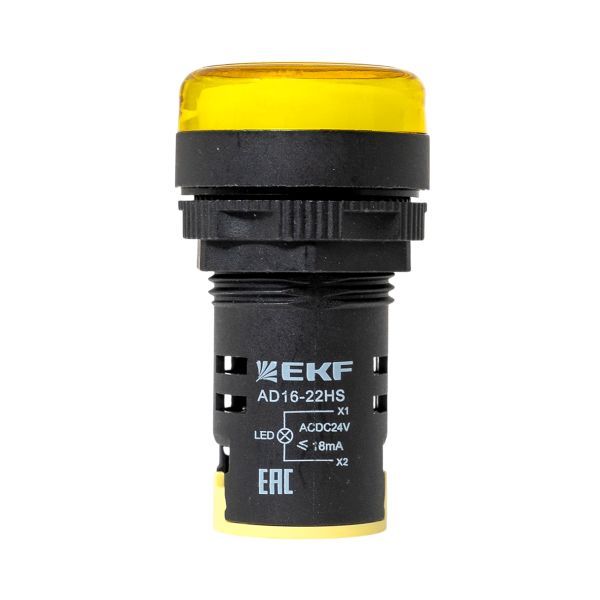 Матрица светодиодная AD16-22HS желтая 24В AC/DC EKF PROxima