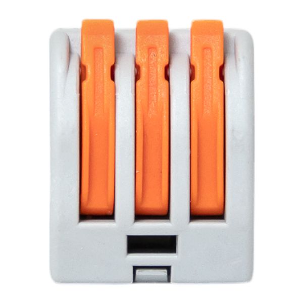 Клемма СМК 222-413 с рычагом 3 отверстия 0,08-2,5(4,0) мм2 EKF PROxima