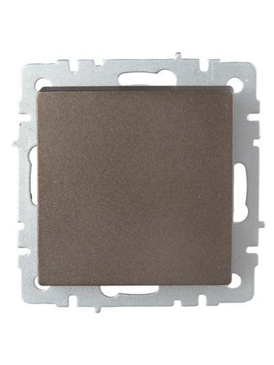 BRITE Выключатель 1-клавишный проходной 10А ВС10-1-6-БрТБ темная бронза IEK