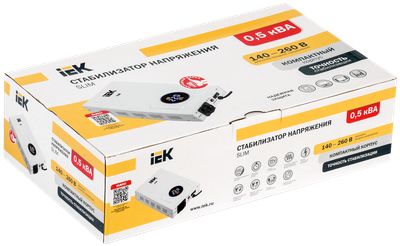Стабилизатор напряжения настенный SLIM 0,5кВА IEK