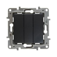 LGR  Etika  Антрацит Выкл. мех-м 3-кл. 10АХ 250В 672613