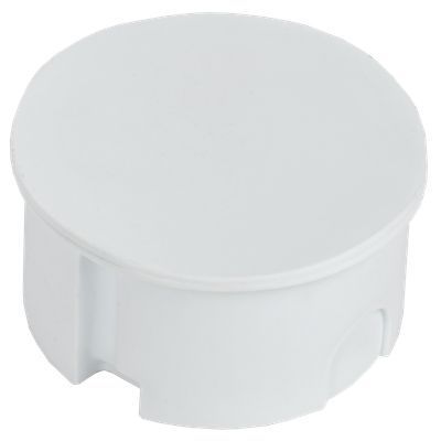 Коробка распаячная КМ41024 для полых стен безгалогенная (HF) D=80х40мм с металлическими лапками с крышкой IEK