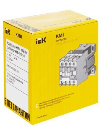 Контактор КМИ-11810 18А 230В/АС3 1NO IEK