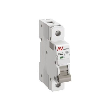 Выключатель автоматический модульный 1п D 40А 10кА AV-10 AVERES EKF mcb10-1-40D-av