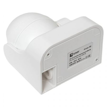 Микроволновый датчик движения бел. 1200Вт 180гр. до 15м IP44 MW-702 EKF PROxima