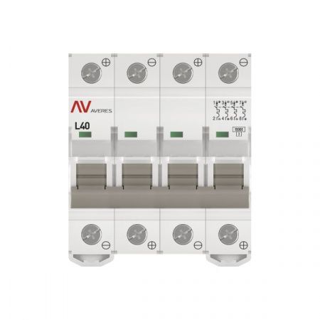 Выключатель автоматический AV-10 DC 4P 40A (L) 10kA EKF AVERES