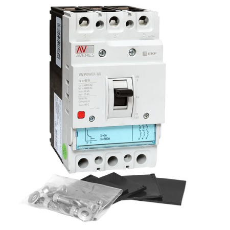 Выключатель автоматический в литом корпусе AV-POWER-1/3 40А 80кА TR EKF