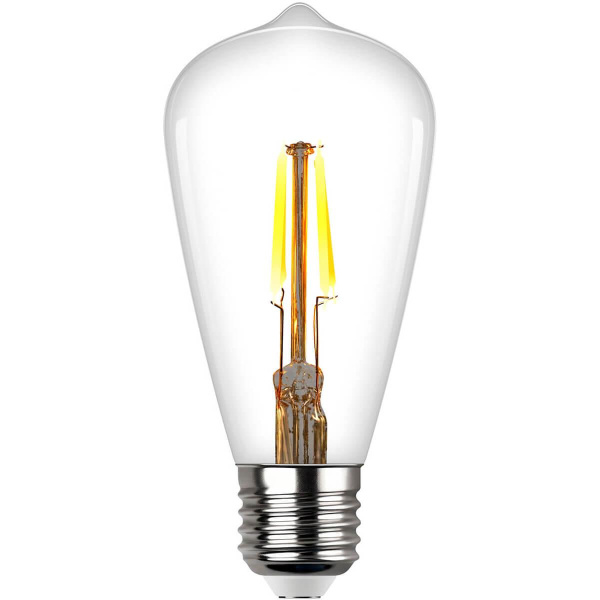 Лампа светодиодная филаментная REV VINTAGE ST64 E27 7W 2700K DECO Premium груша 32436 2