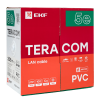 Кабель витая пара U/UTP кат.5E 4 пары solid PVC сер. TERACOM EKF TRC-5EUTP-04PVC-GY-IN3