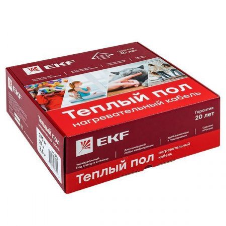 Теплый пол (нагревательный кабель) 150Вт 10 м 1.0 м2 EKF