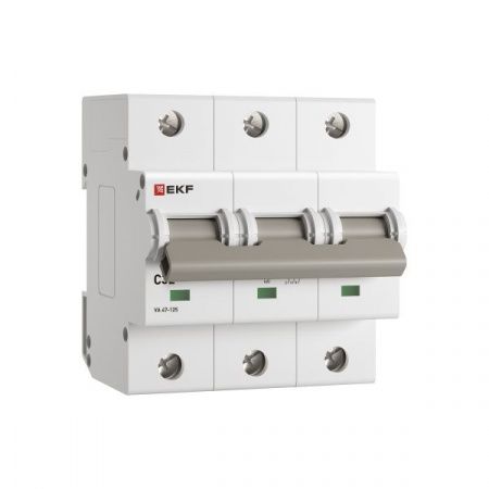 Автоматический выключатель ВА 47-125 3P 32А (C) 15кА PROXIMA EKF