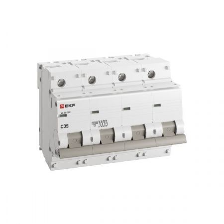 Автоматический выключатель ВА 47-100 4P 35А (C) 10kA PROXIMA EKF
