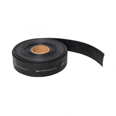 Термоусаживаемая трубка ТУТ нг 50/25 черная рулон EKF PROxima