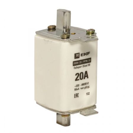 Плавкая вставка ППН-33 160/ 20А габарит 00 EKF