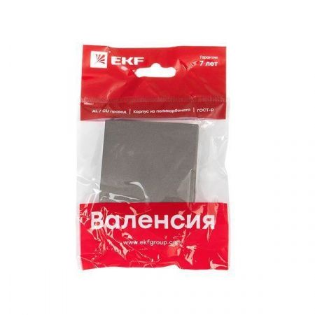 Валенсия лицевая панель выключателя 1-кл. 10А графит EKF PROxima