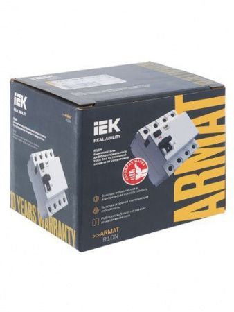 ARMAT Выключатель дифференциального тока R10N 4P 63А 30мА тип AC IEK
