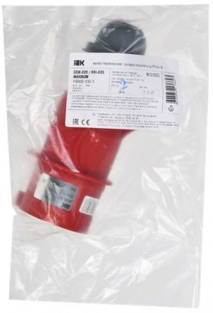 MAGNUM Вилка переносная ССИ-025 32А-6ч/200/346-240/415В 3P+PE+N IP44 IEK