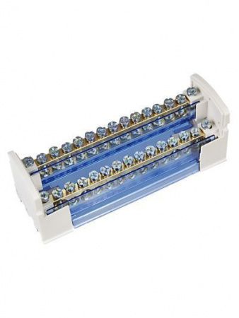 Шины на DIN-рейку в корпусе (кросс-модуль) ШНК 2х15 L+PEN IEK