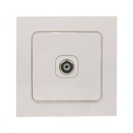 Стокгольм Механизм Розетки TV 1-местной 75Ом 5-862МГц винтовые клеммы белый EKF PROxima