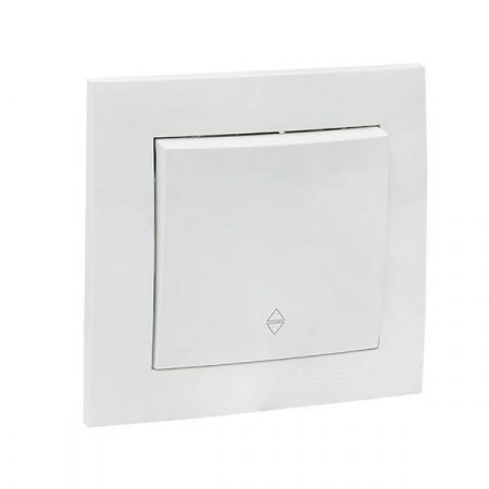 Валенсия выключатель 1-кл. 10А белый проходной EKF PROxima