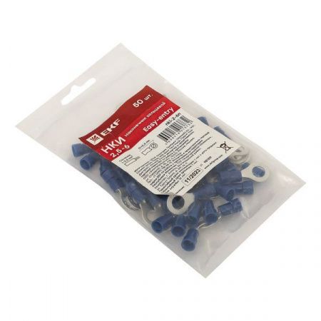 Наконечник кольцевой изолированный НКИ 2.5-6 (50шт.) EKF PROxima