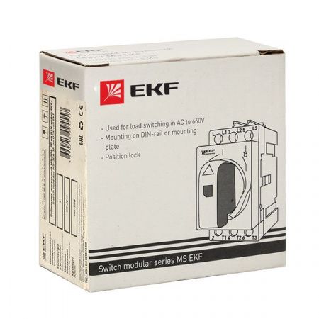 Рубильник модульный MS-20A 3P на DIN-рейку EKF