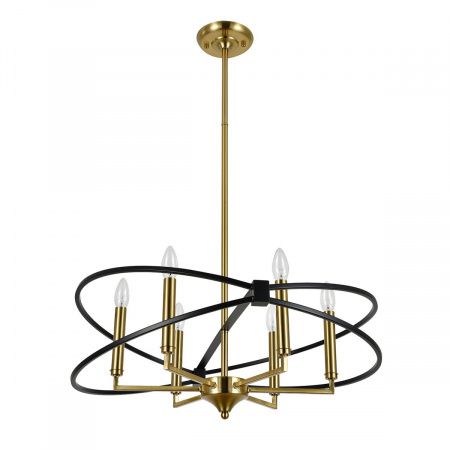 Подвесная люстра Indigo Trionfo V10020/6R Black V000487