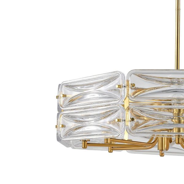 Подвесная люстра Indigo Zaffiro V12046/8P Brass V000499