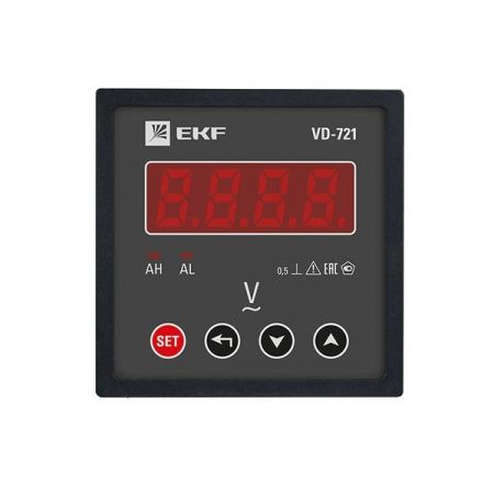 VD-721 Вольтметр цифровой на панель (72x72) однофазный EKF PROxima