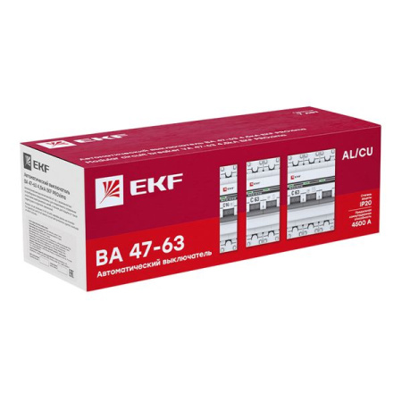 Выкл.автом.  2П  25А  хар-ка C  4,5кА  EKF  ВА47-63  PROxima