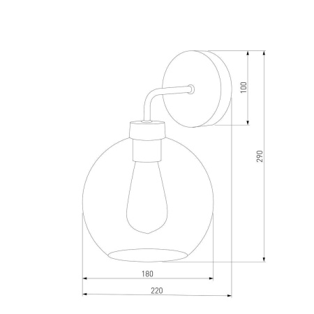 Бра TK Lighting 4019 Bari Graphite