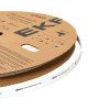 Термоусаживаемая трубка ТУТ нг 12/6 белая рулон EKF PROxima