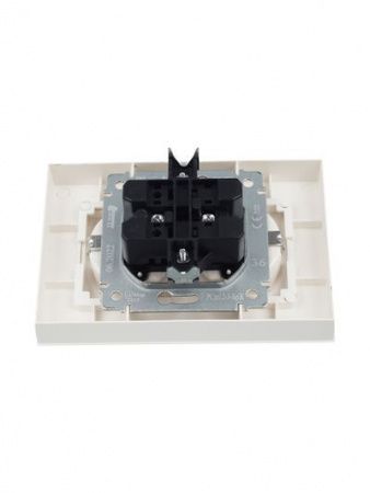 BRITE Розетка 2-местная с заземлением с защитными шторками 16А в сборе РСш12-3-БрЖ жемчуг IEK